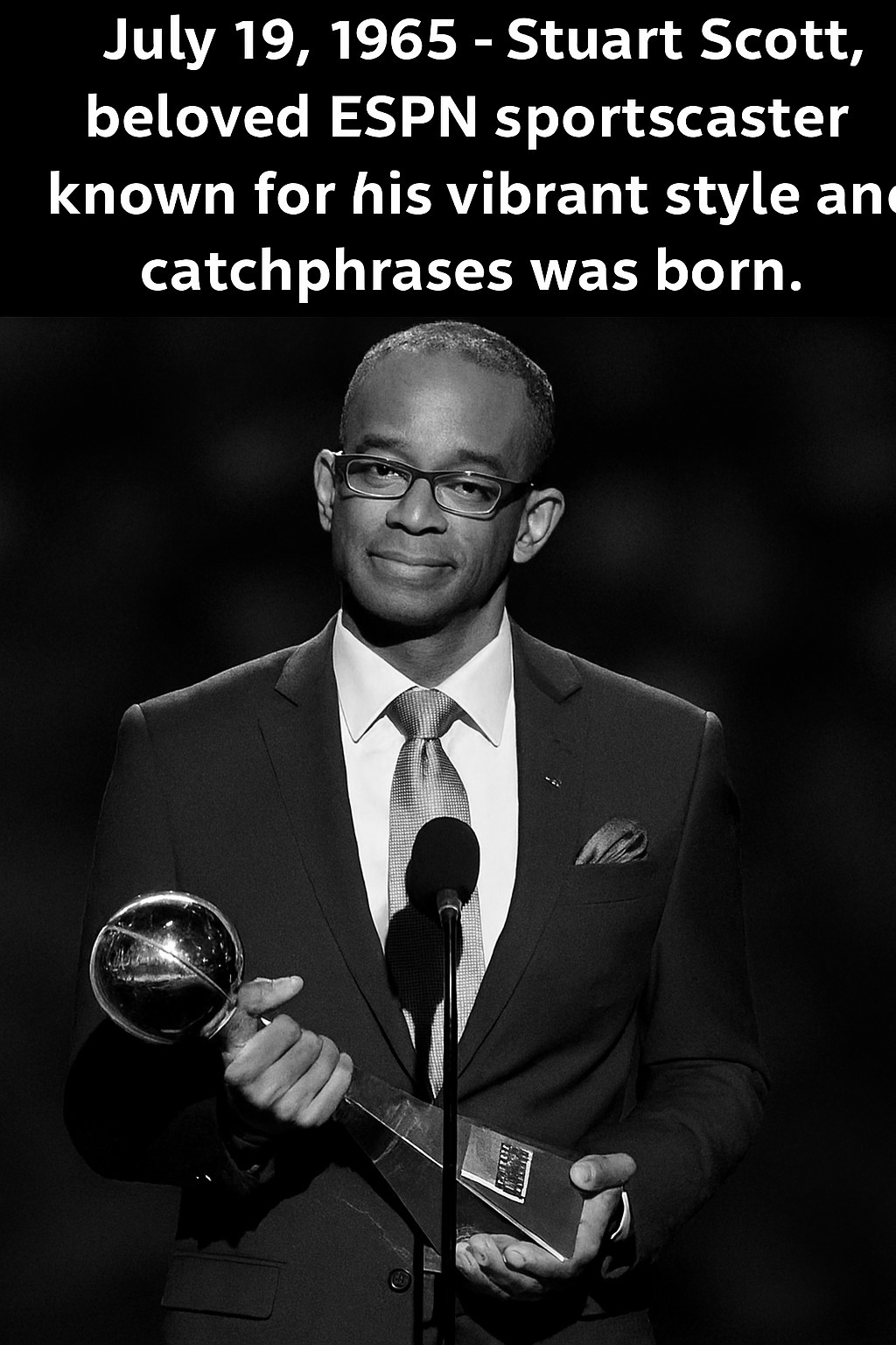 Dépliant Auto Signé Stuart Scott ESPN - BooYah This Is SportsCenter, Authentifié Beckett