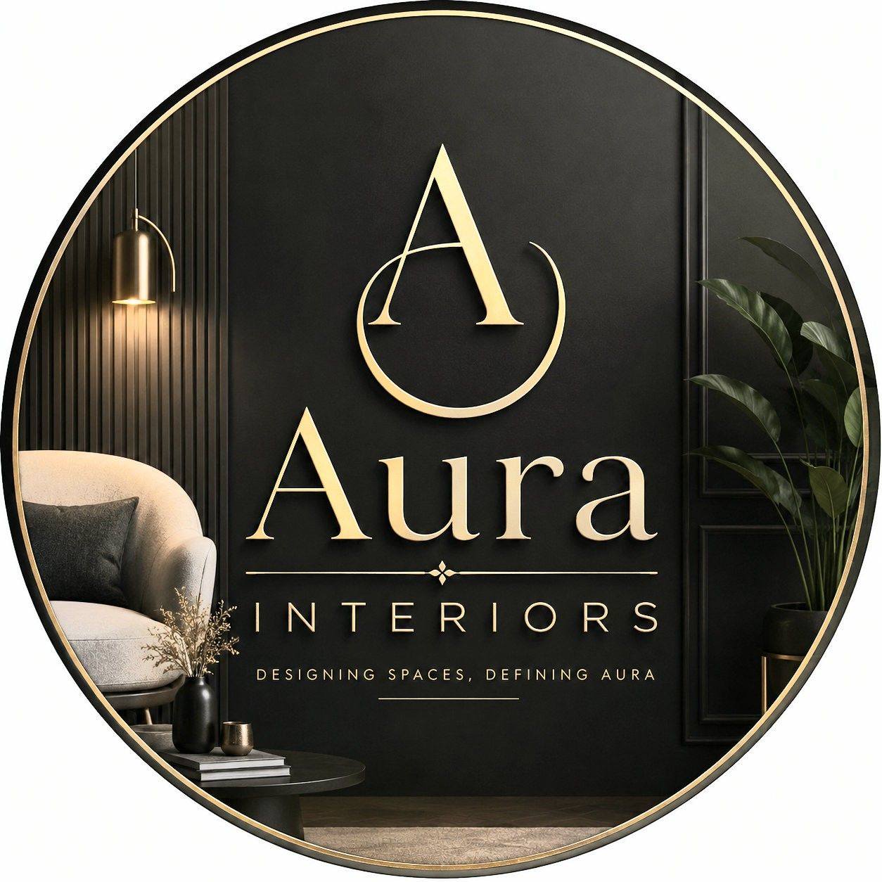 Aura Interiors - Bold black, olive, and gold create a... | Facebook