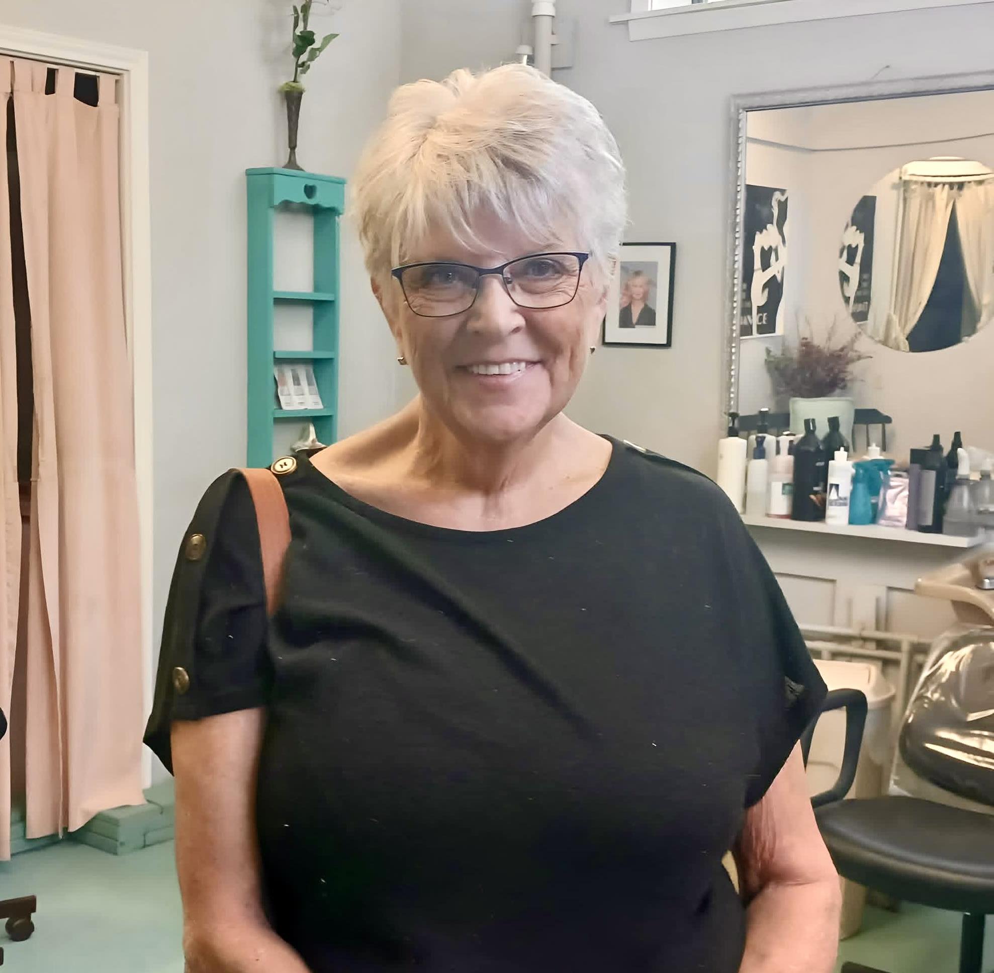 I just came out of my ?‍♀️ ?. I just got a new haircut; the 