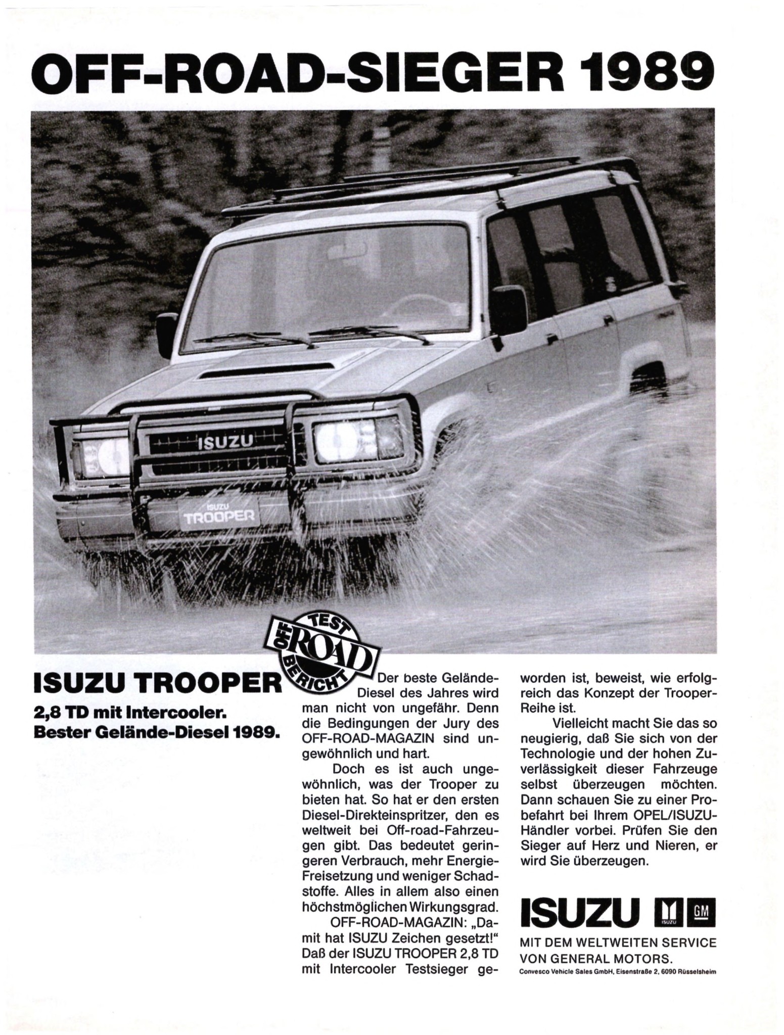 1989 Isuzu Trooper (GER), ad. Auto Motor Sport 1989-11