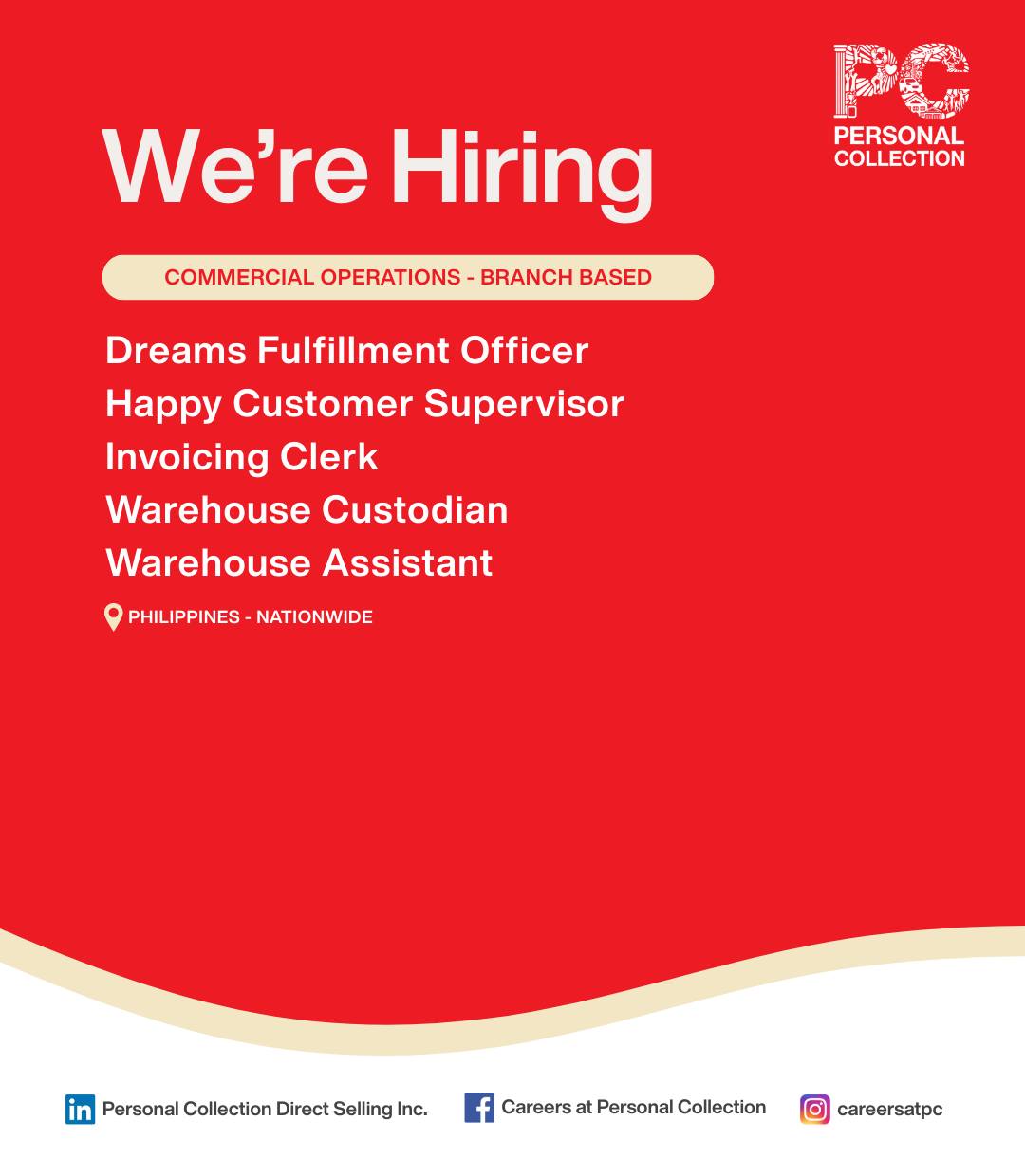 Careers at Personal Collection