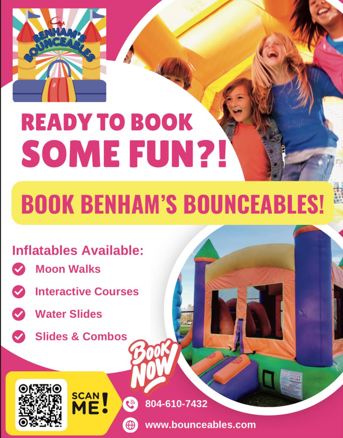 🌸 SPRING IS SLOWLY BOUNCING IN!... - Benhams Bounceables LLC | Facebook