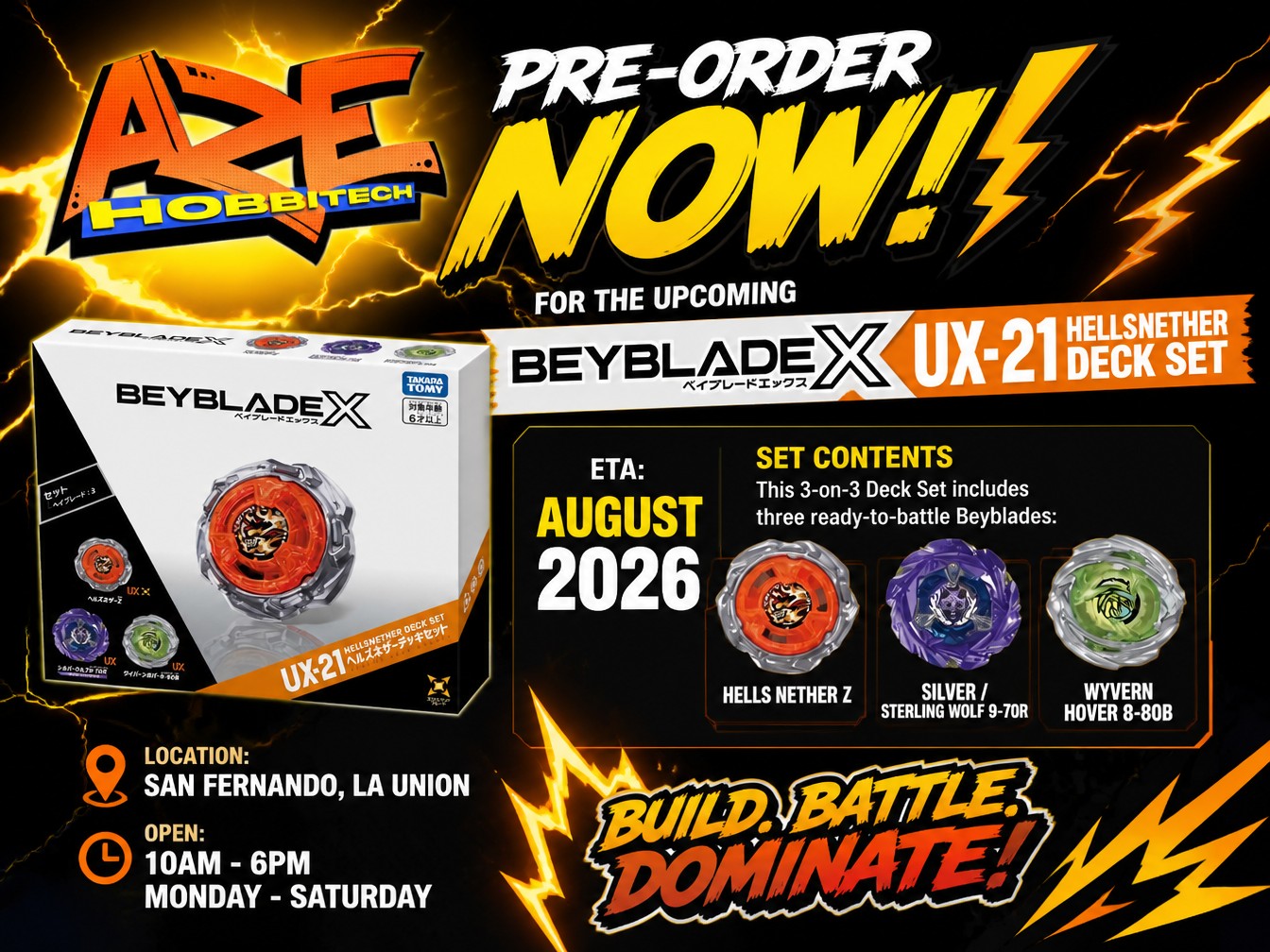 The UX-21 Deck Set is set to release on August 8, 2026! Leading