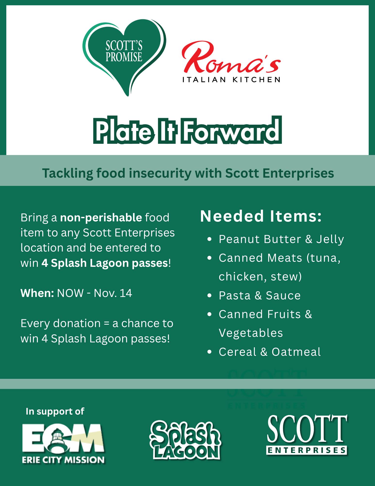 Plate It Forward with us at... - Roma's Italian Kitchen | Facebook