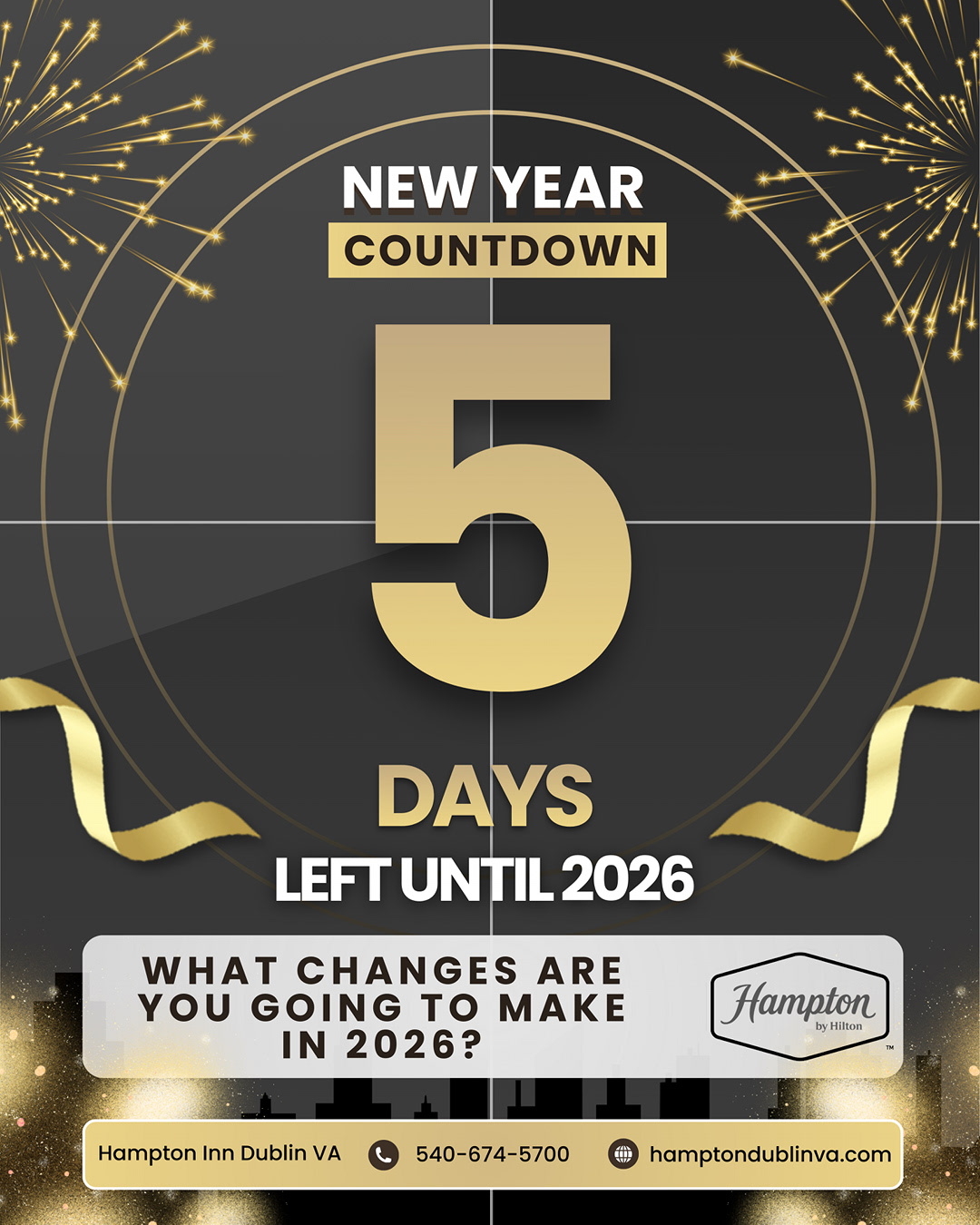 Hampton - Countdown to 2026! #5days left #until2026. Our question to ...
