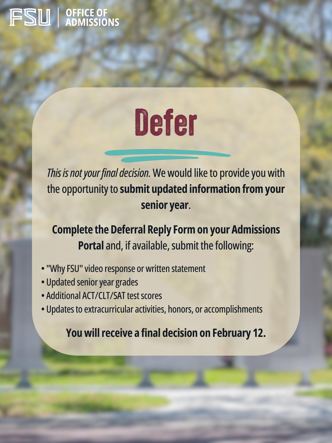 FSU New Student &... - FSU New Student & Family Programs