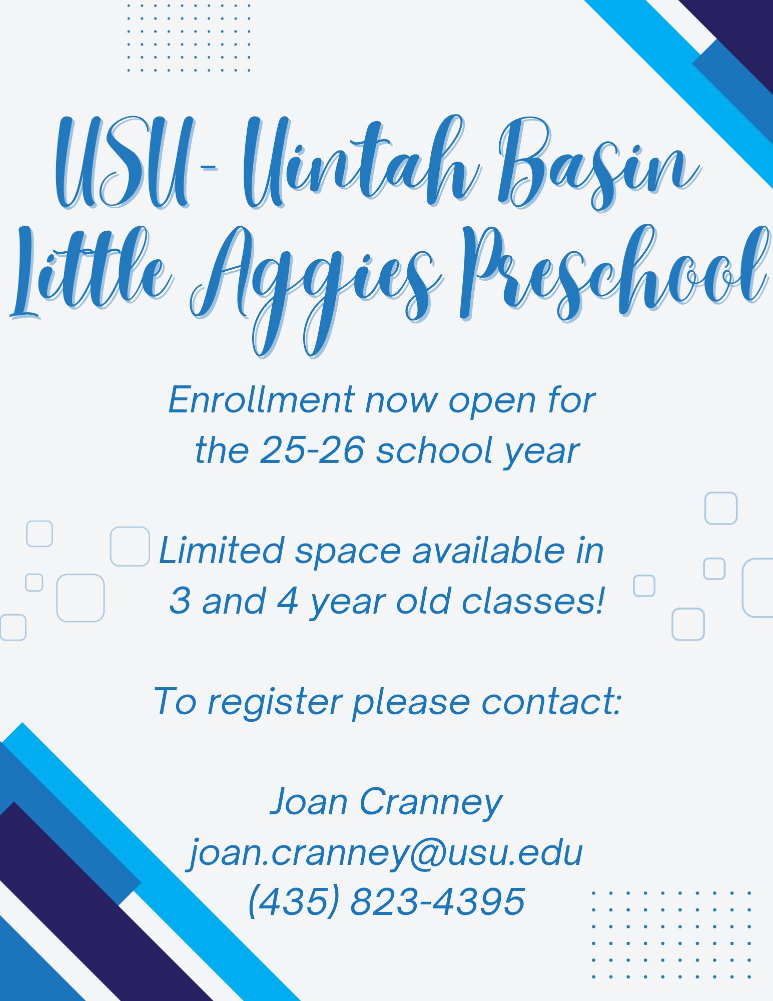 Utah State University Uintah Basin - 🎉 Exciting news, parents! 🎉 Little ...