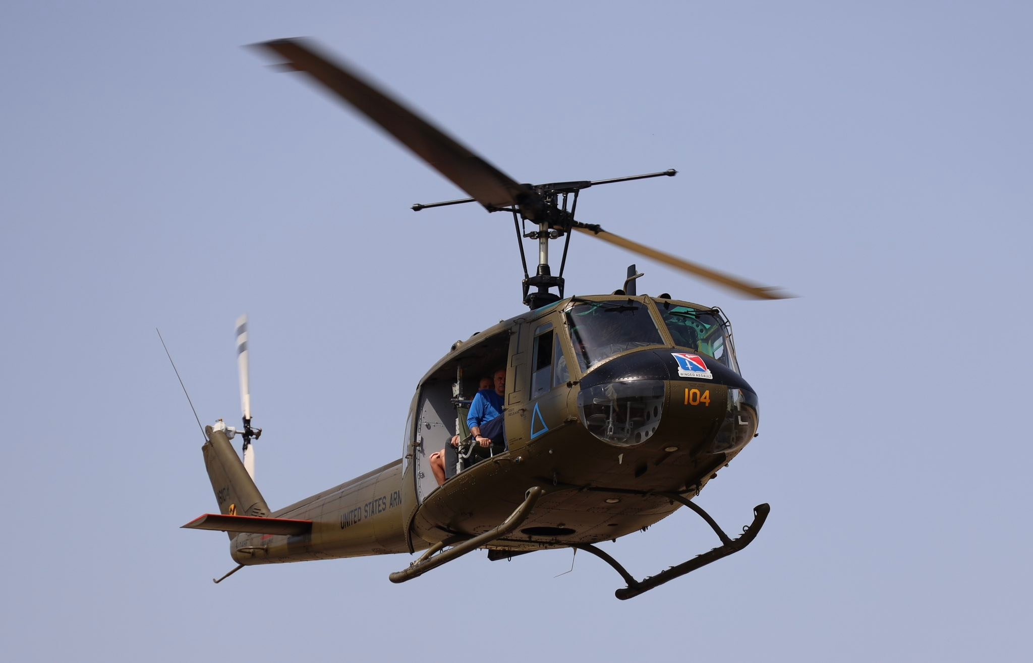 Gateway - A look back at UH-1H Huey “104” when she carried the Winged ...