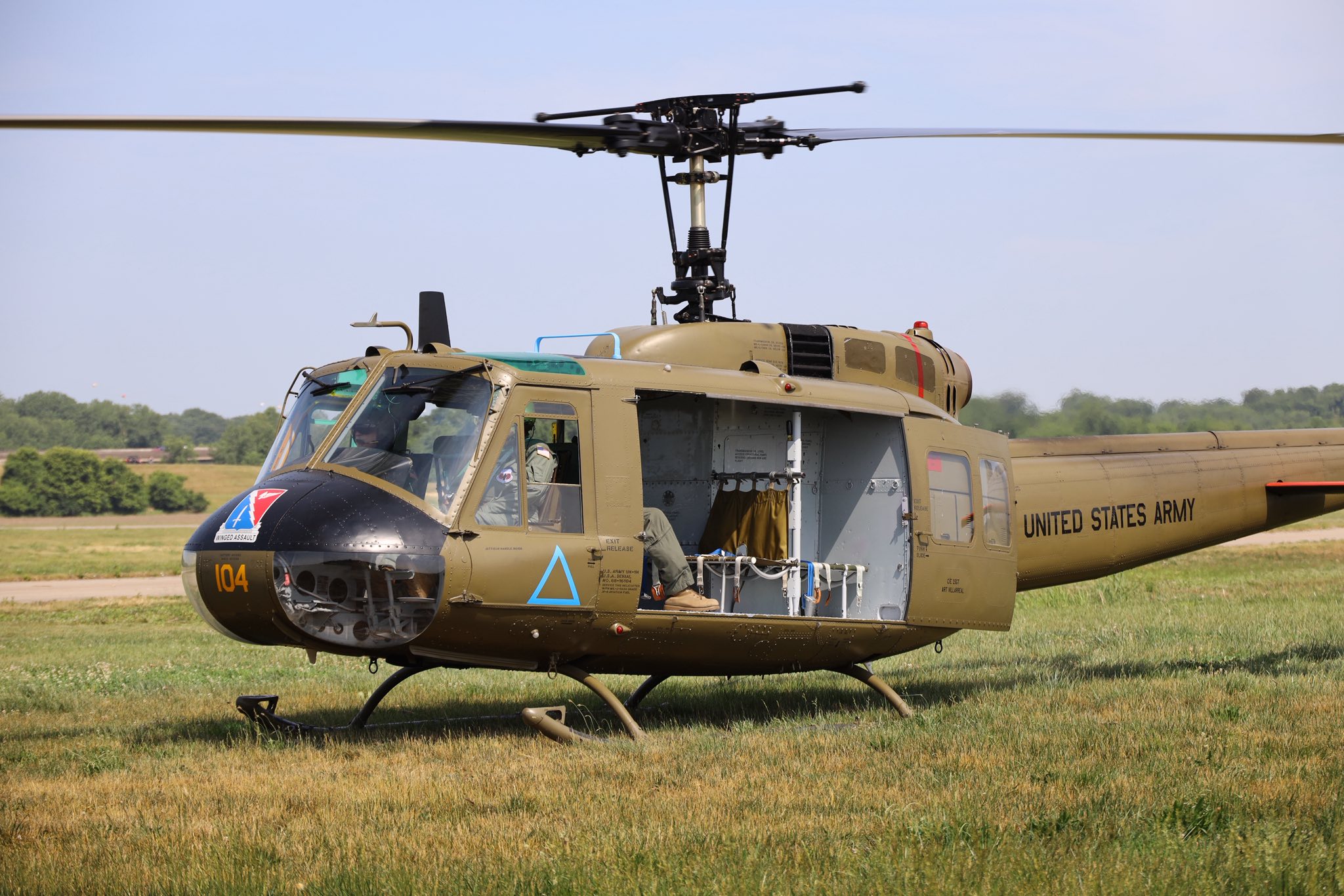 Gateway - A look back at UH-1H Huey “104” when she carried the Winged ...
