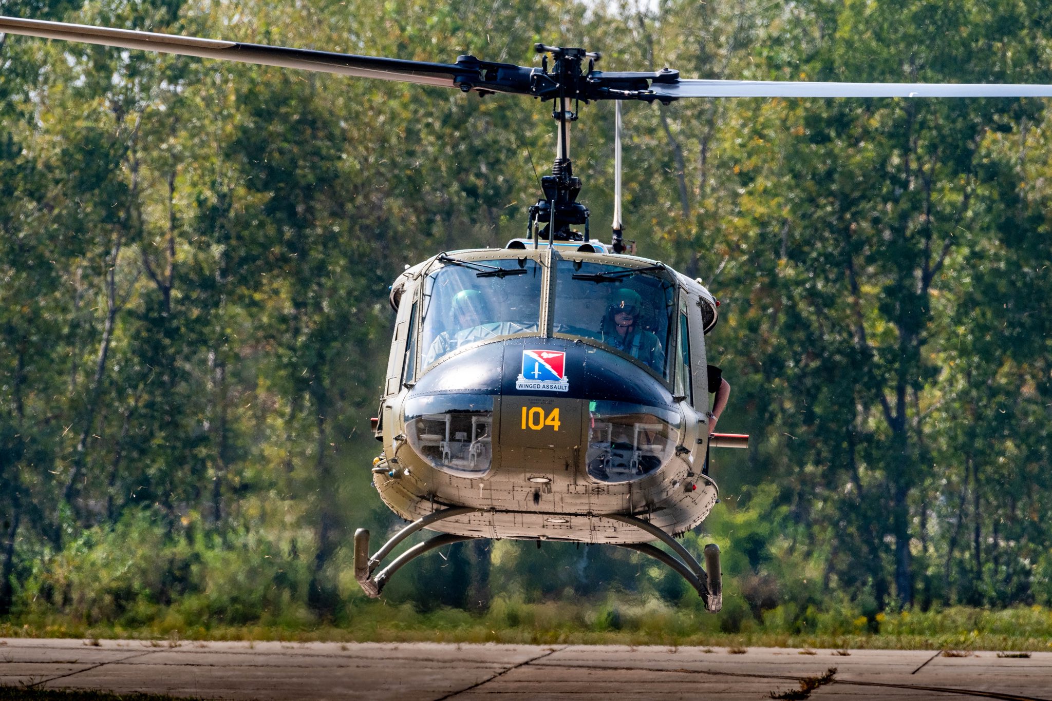 Gateway - A look back at UH-1H Huey “104” when she carried the Winged ...