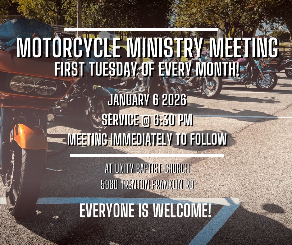 Unity Baptist Church Motorcycle Ministry | Middletown OH