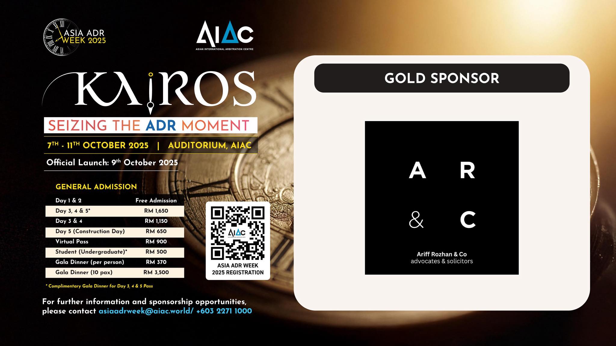Sponsors Update ... - Asian International Arbitration Centre | Facebook