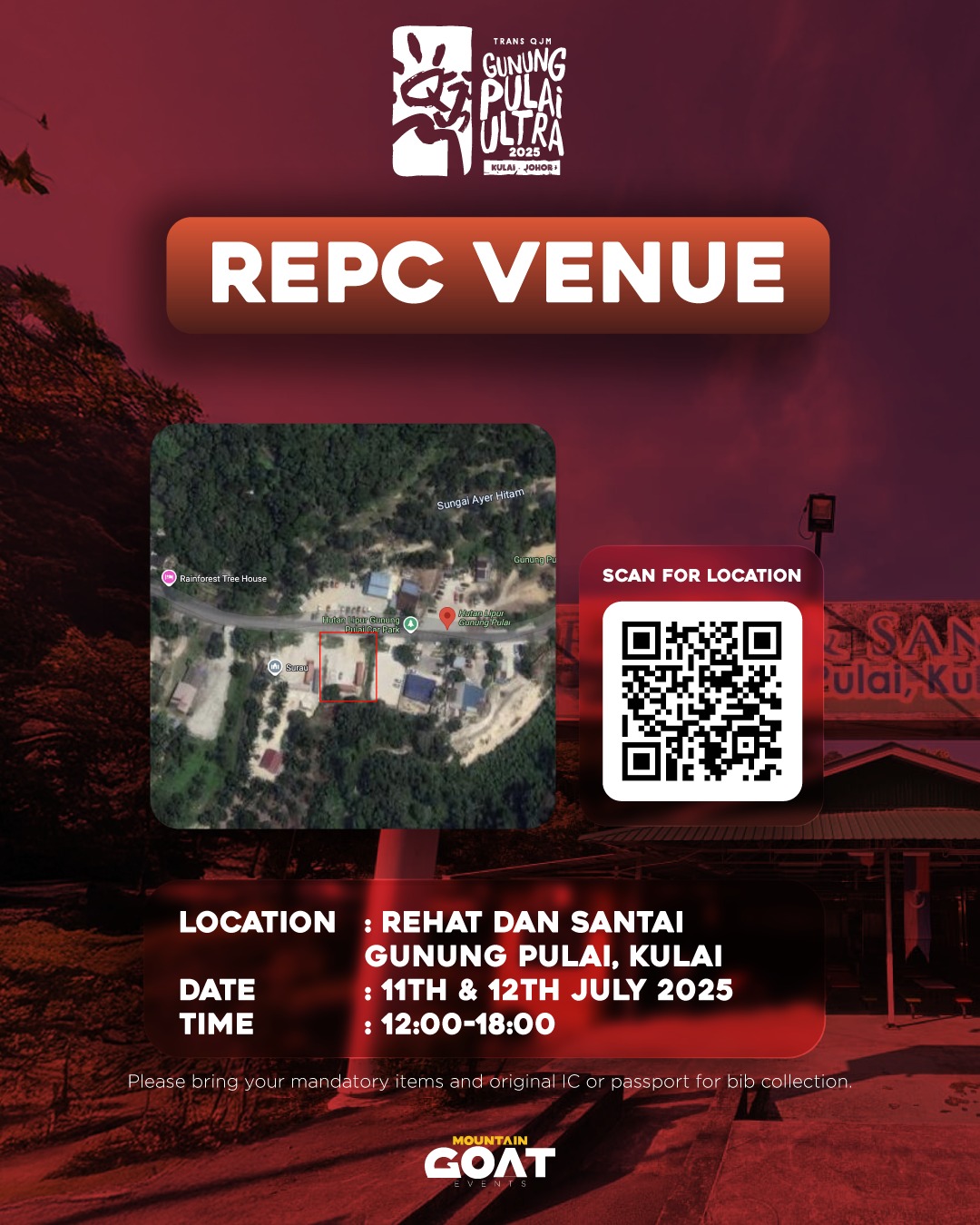 Trans - Race Kit Collection (REPC) Details 📍 Venue: Rehat & Santai ...