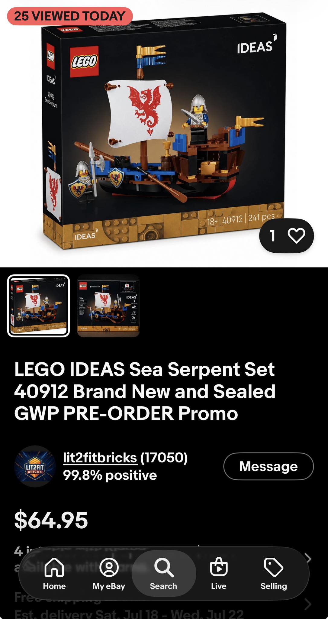We've taken a closer look at the new #LEGO 40912 Sea Serpent gift
