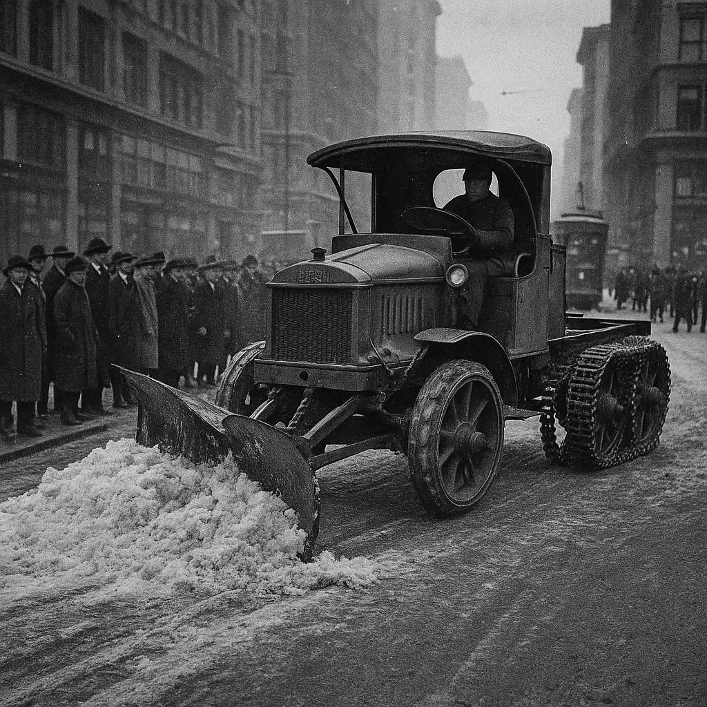 Historical - The Spectacle of the Steel Blade As the Mack truck rumbles ...