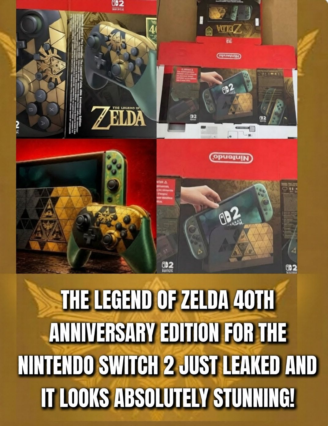 Nintendo Switch 2 Zelda 40th Anniversary Edition collectors