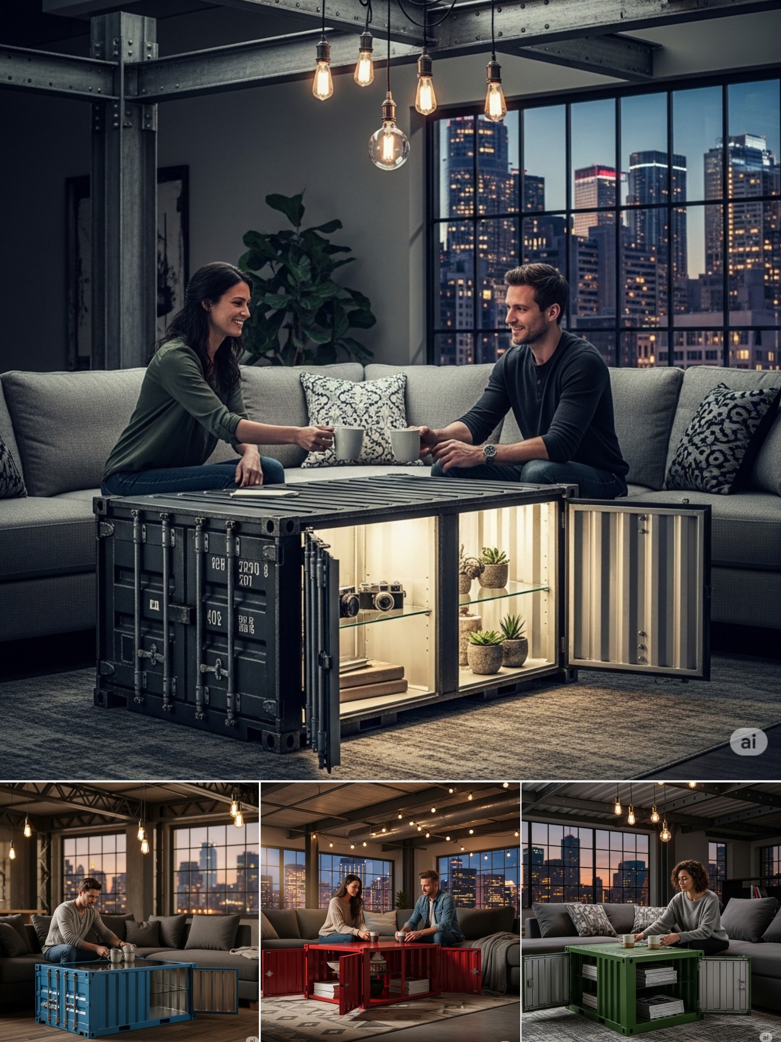 Think - Mini Shipping Container Coffee Tables 🤯 | Facebook