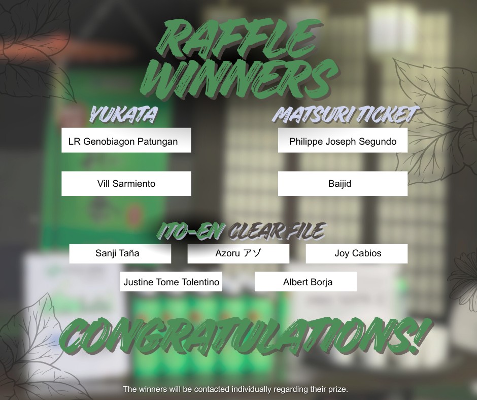 Warehouse - 🎉 ITO EN Raffle Winners Announcement! 🎉 Thank you to ...