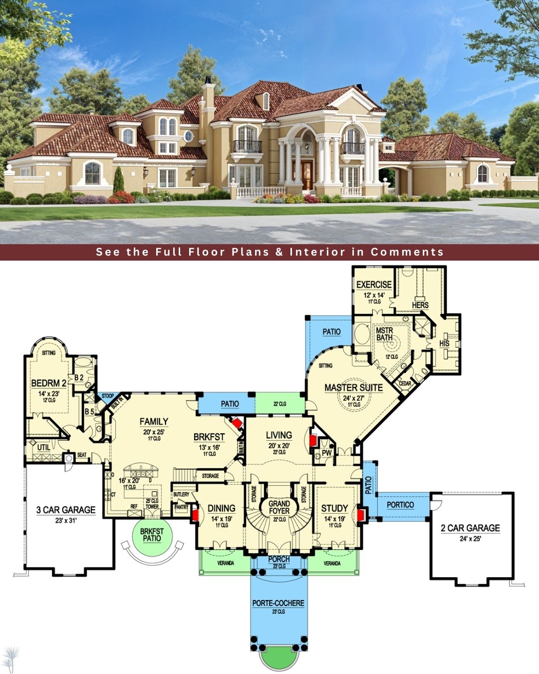 Explore this 6,969 S.F.... - Dream Homes & Plans Co. | Facebook