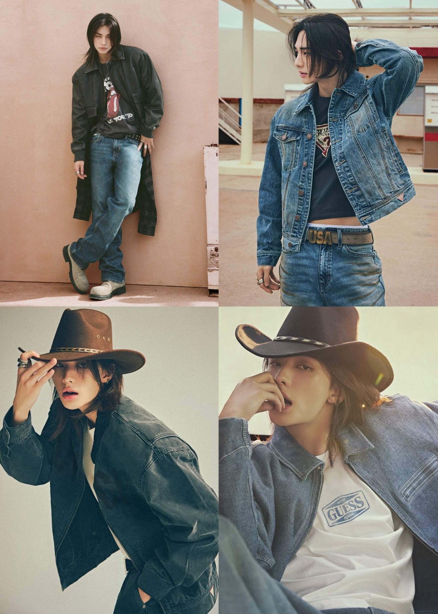 HYUNJIN of StrayKids serves amazing visuals for GUESS Fall 2026
