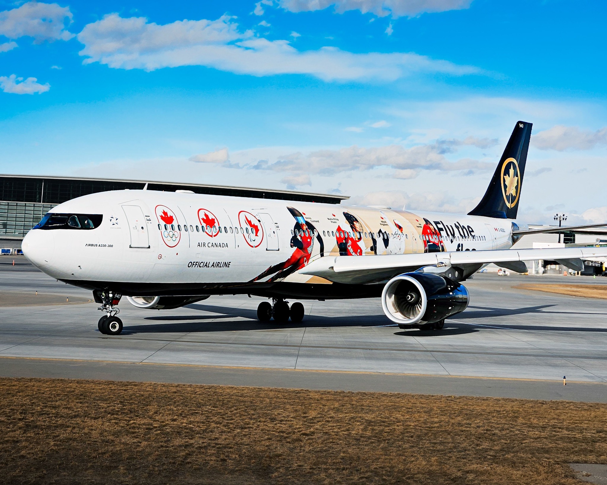 Air Canada A330-300 Fly the Flag livery at Ottawa