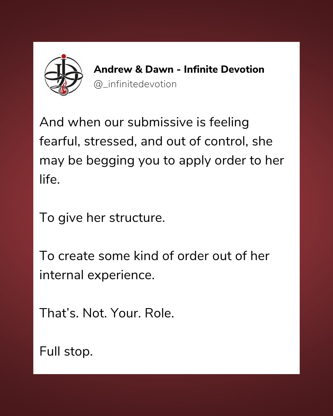 Infinite Devotion