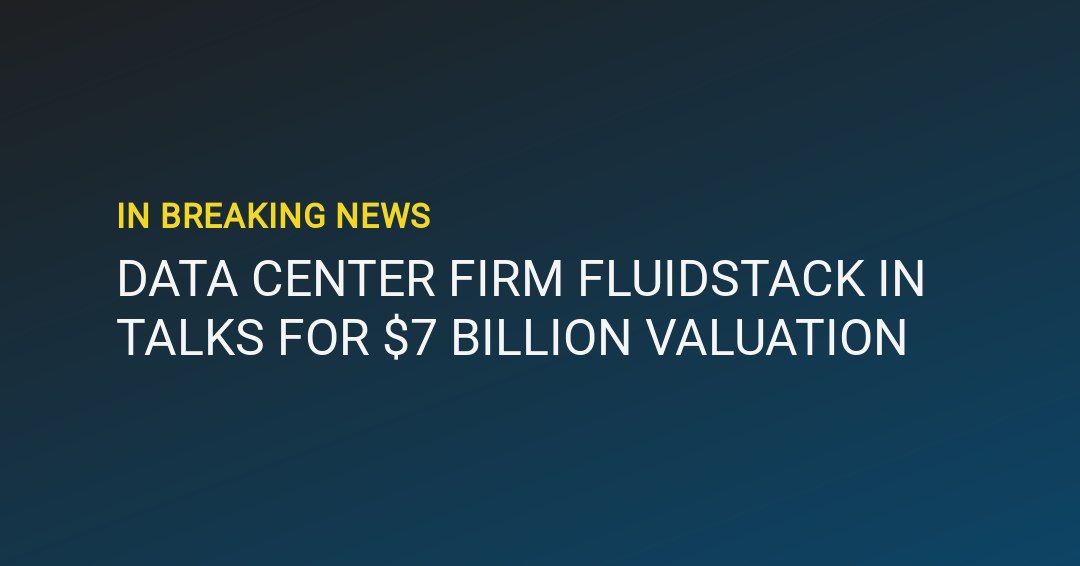 Smartkarma - 🚨 #BREAKING: DATA CENTER FIRM FLUIDSTACK IN... | Facebook