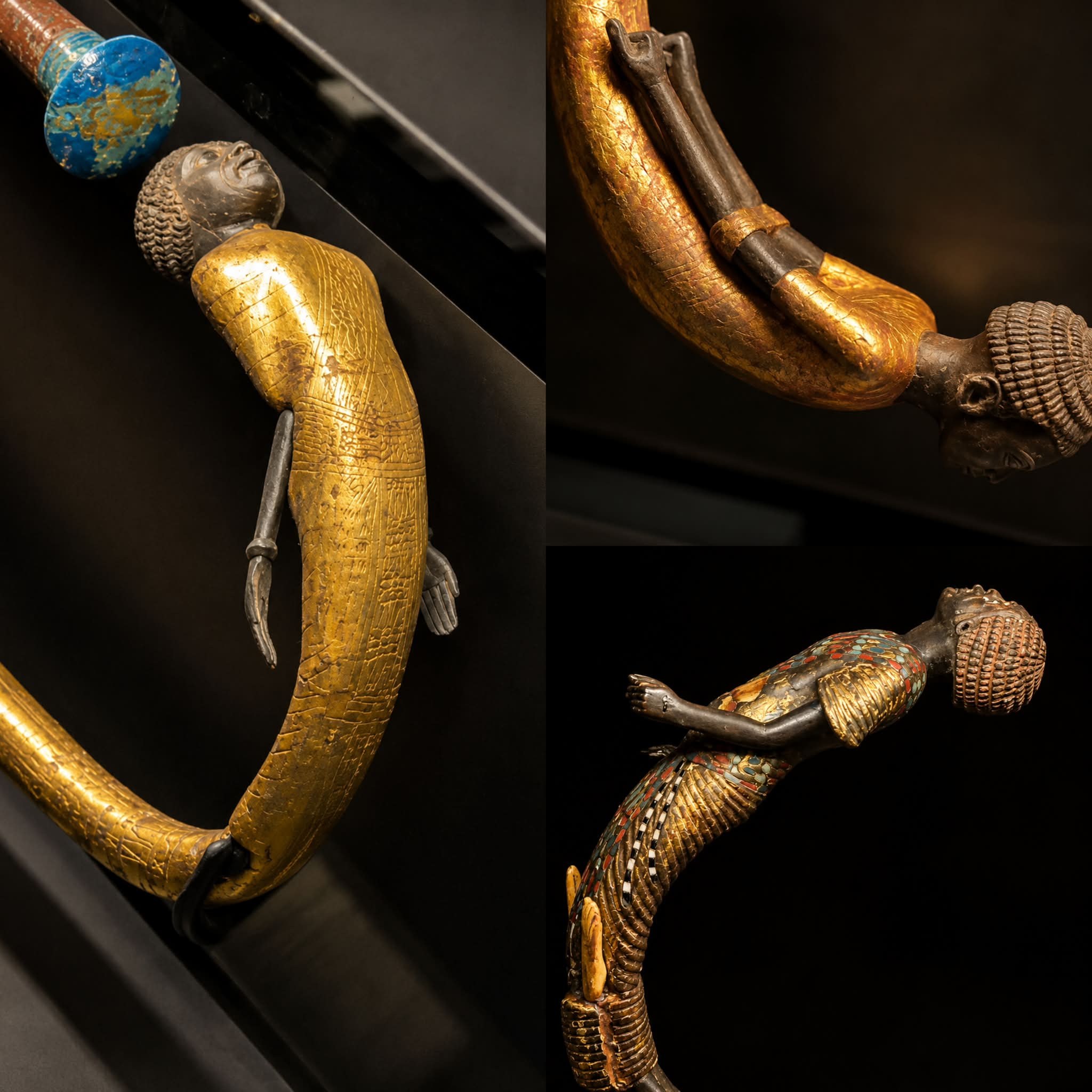 ancient egyptian fish hooks Hook Necklace Mens (Steel) World's Oldest Funerary Fish Hooks