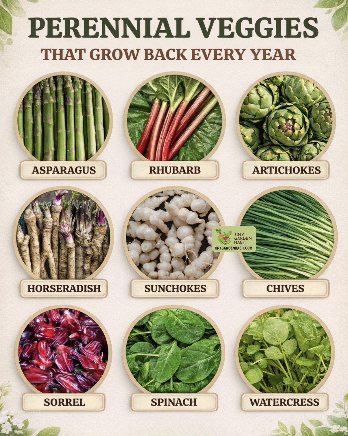 DIY - Plant once, harvest for years 🌱 These perennial vegetables come