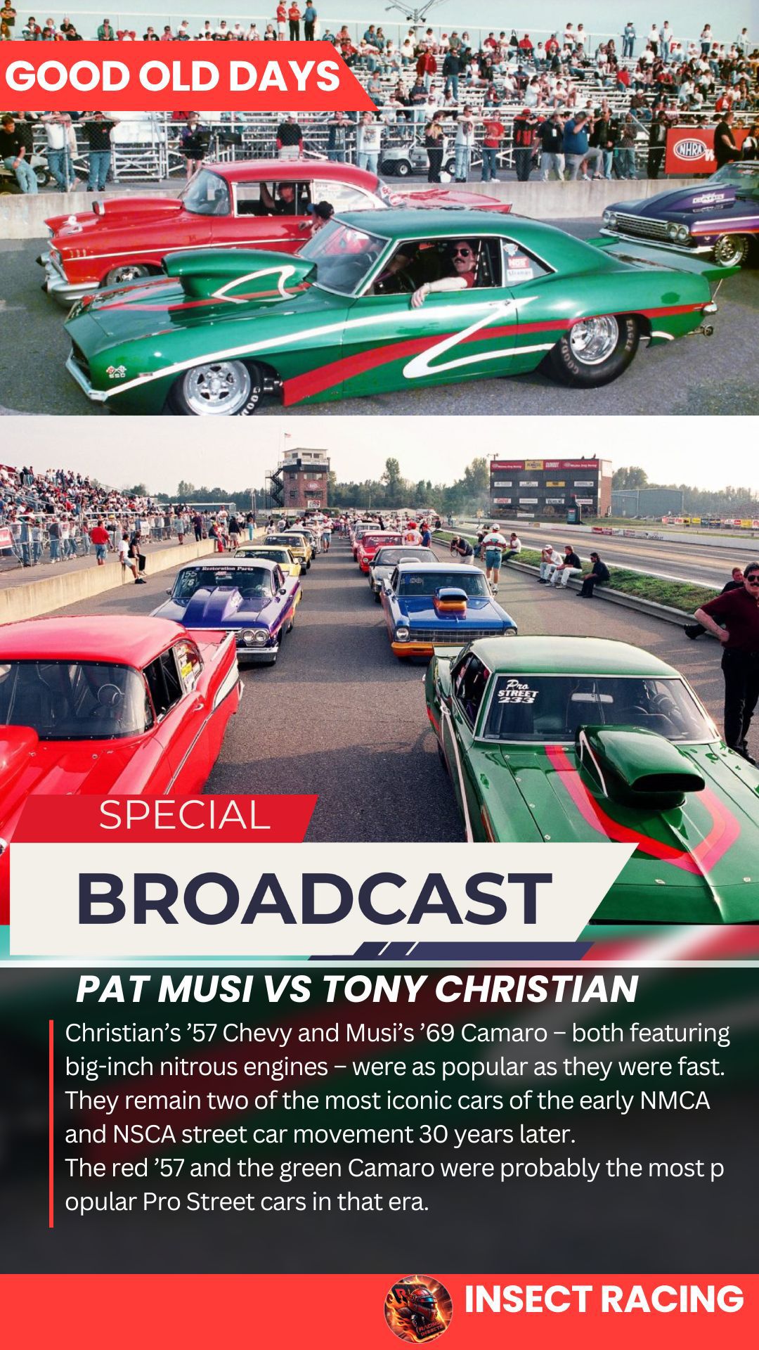 Insect Racing - Pat Musi vs Tony Christian 🇺🇸🏁🏆... | Facebook