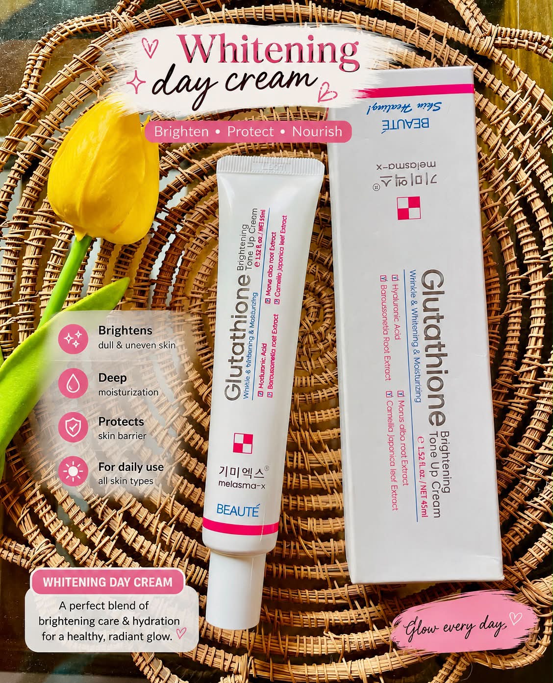 glutathione brightening tone up cream price toneup ❤️ ensuring skin remains bright SKIN WHITENING Radiance Glutathione UBB ChelaTox™ Bullet:199.00