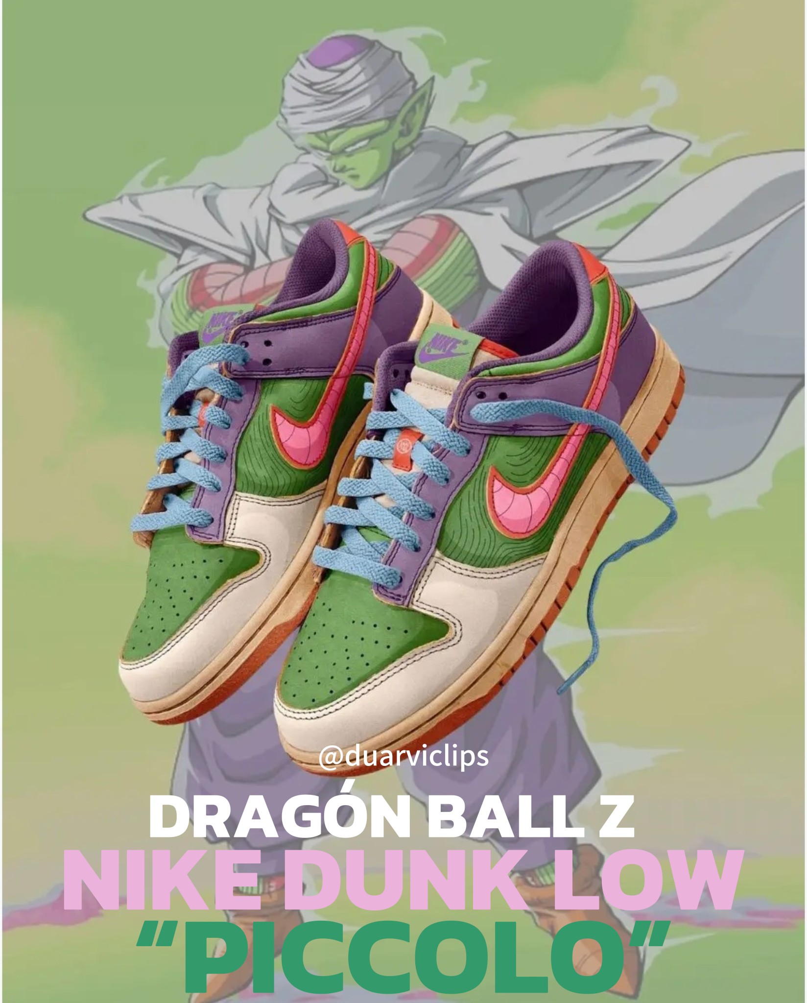Dragón Ball Z x Nike Dunk Low “Piccolo”