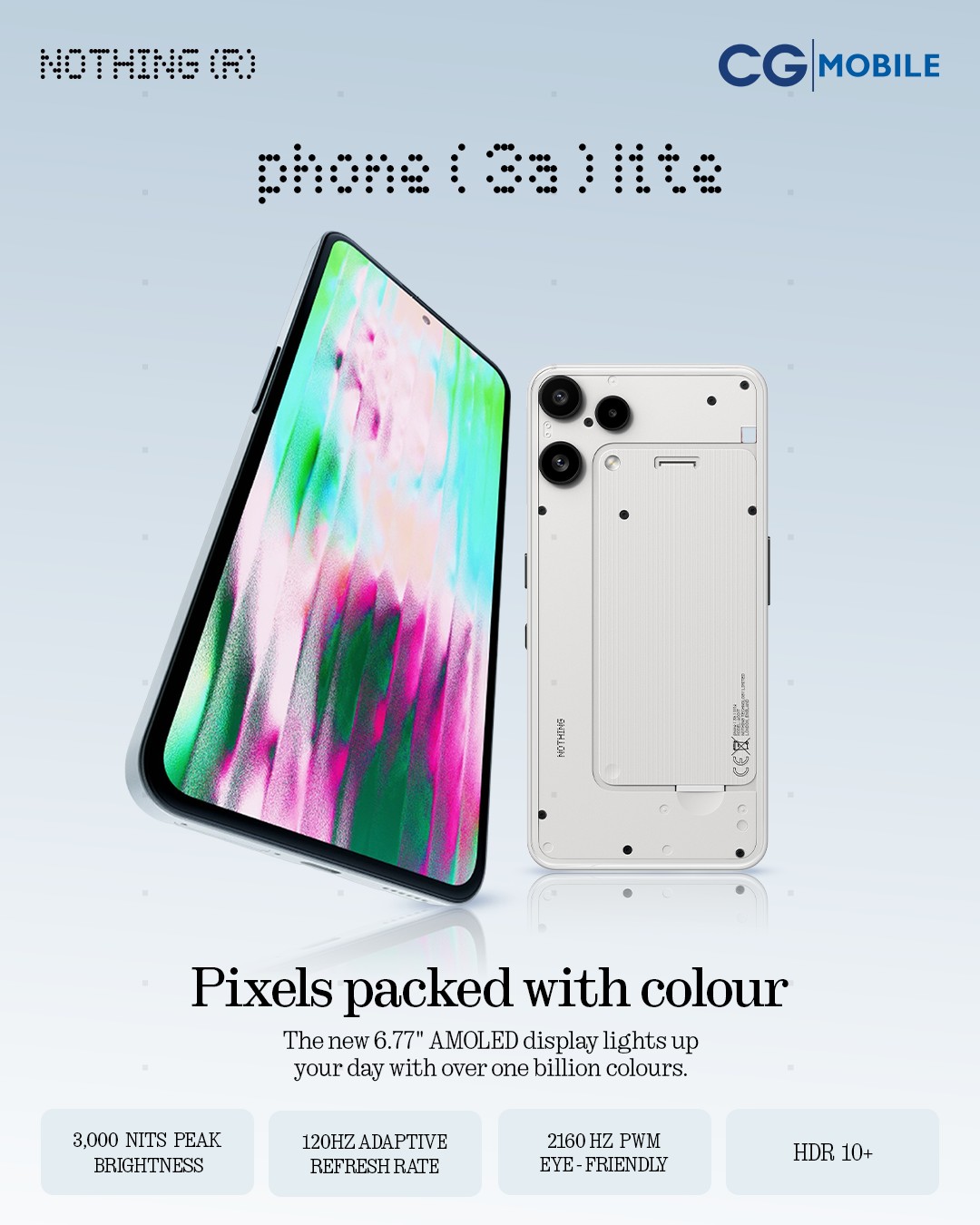 Nothing - Pixel-packed with color. Nothing Phone(3a)Lite brings a ...