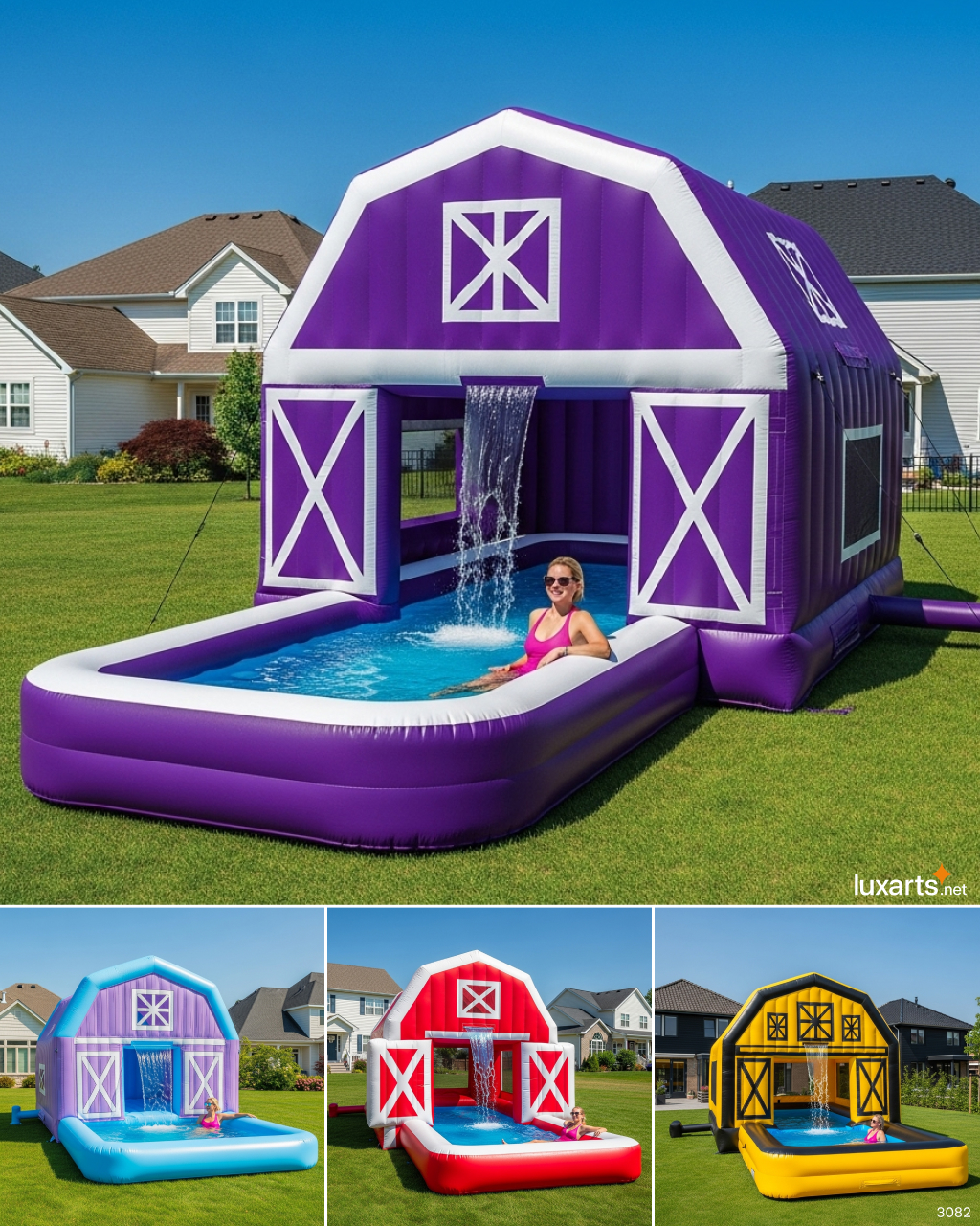 LuxArts - Wow! I'm gonna need one of these inflatable barn pools! 😱👏 ...