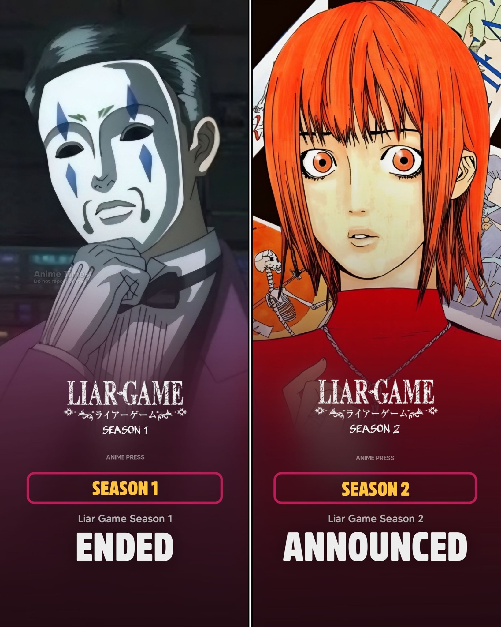 Liar Game Season 2 has officially been announced! 🃏🔥 The first