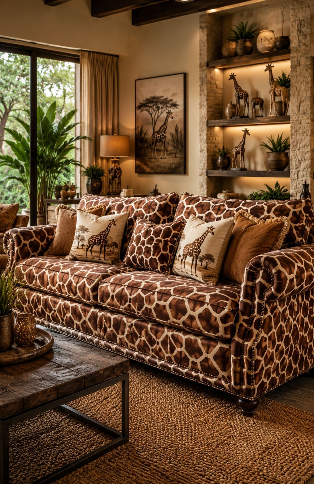 Stunning Giraffe-Themed Sofa That Brings the Wild Home 🦒🛋️