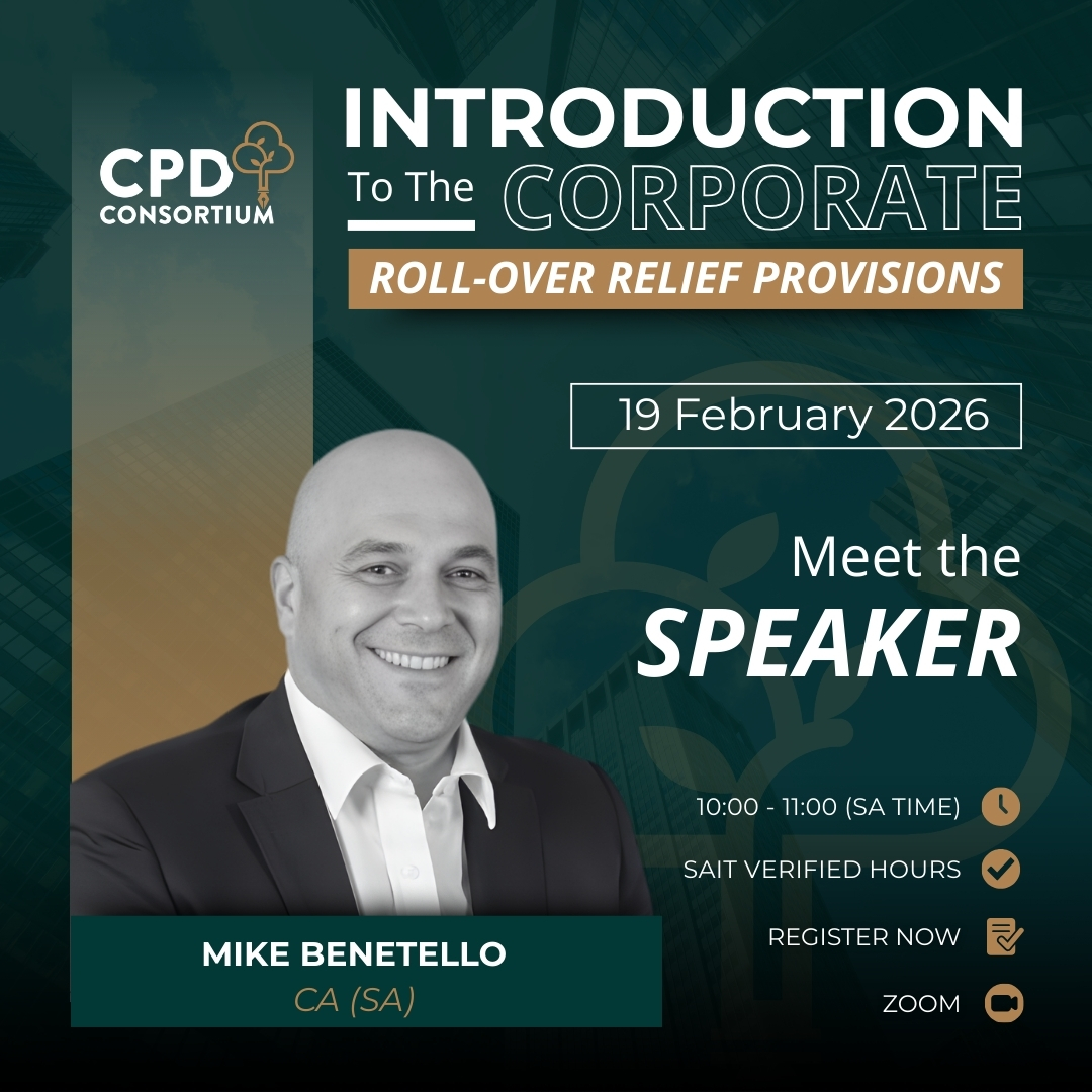 CPD Consortium - Mike Benetello, CA(SA), brings over 30... | Facebook