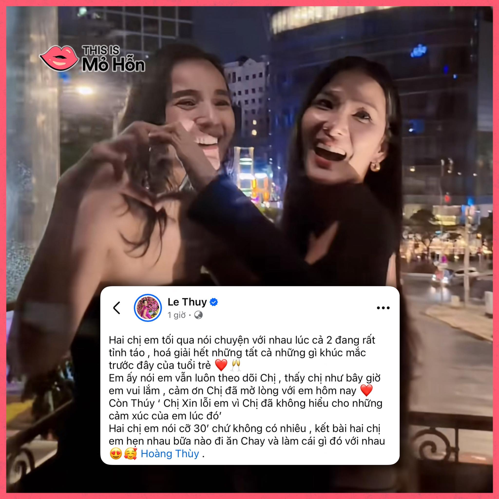 This - Lê Thuý chia sẻ tâm thư mới sau khi làm lành với Hoàng Thuỳ tại ...