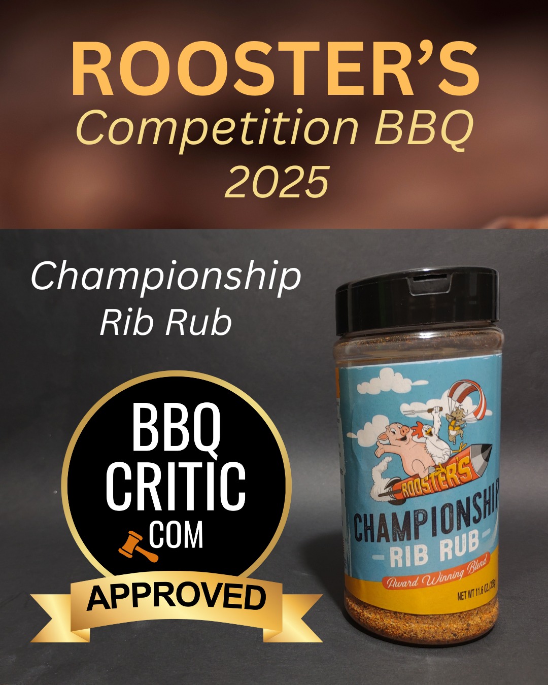 BBQ CRITIC - New BBQ CRITIC APPROVED Rub from Rooster's... | Facebook
