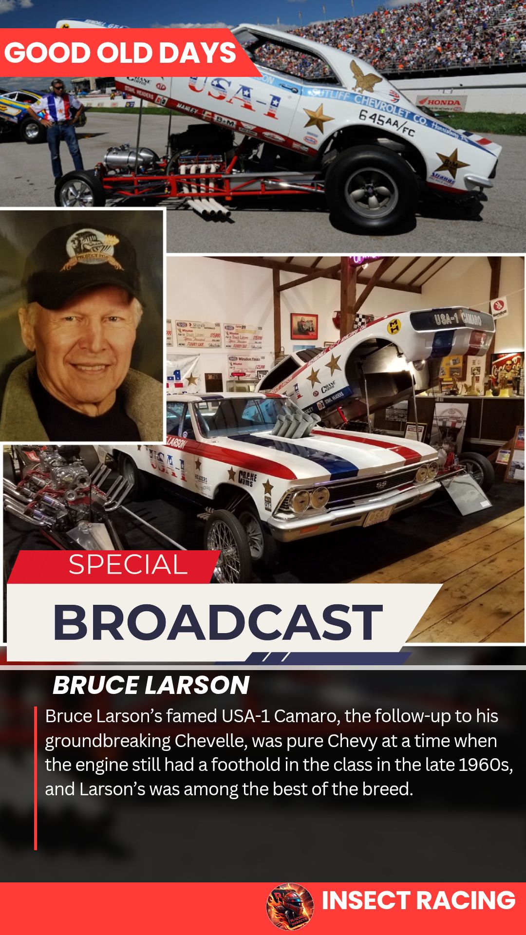 Insect - Bruce Larson 🏁🇺🇸🏆 In the long history of drag competition ...