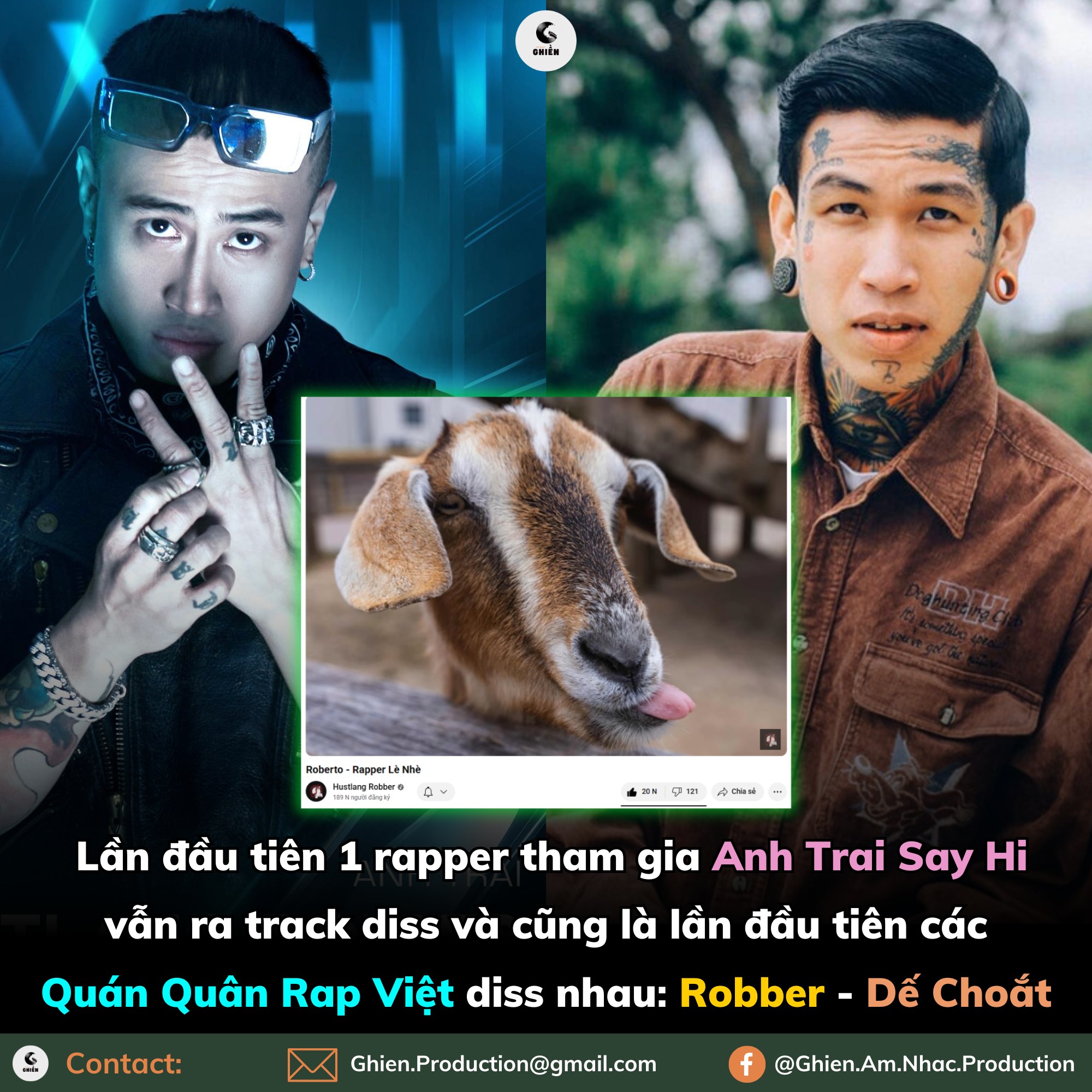 Ghiền - Track 'Rapper Lè Nhè' var thẳng Dế và không kiêng nể gì, ai bảo ...