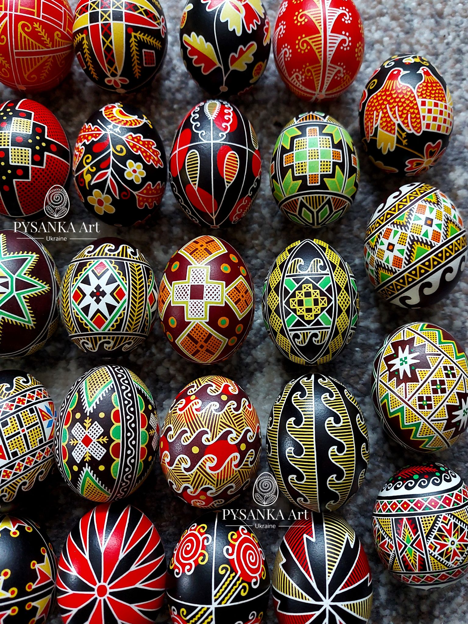 Creating traditional Ukrainian pysanky eggs as a sacred art form