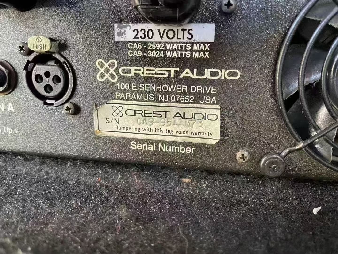 Crest Audio CA9 amplifier