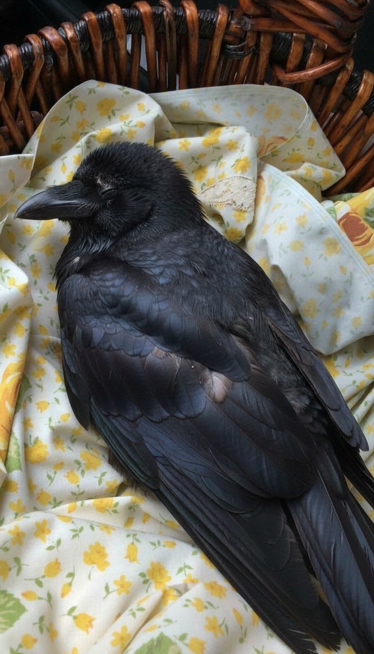 Crow Addict - I found him lying under a maple tree, quiet... | Facebook
