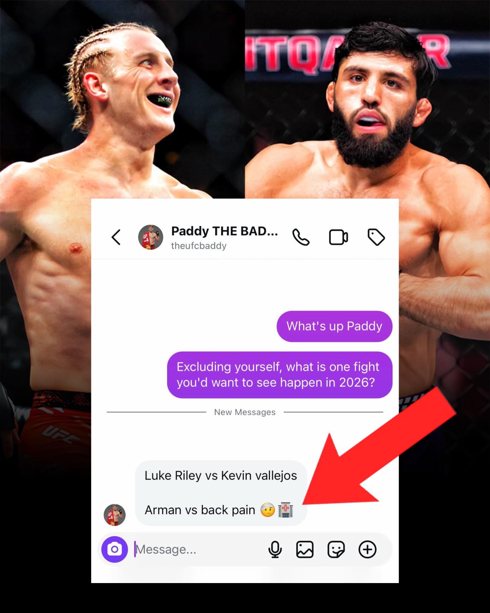 Smesh - The UFC asked Paddy Pimblett who he wants to see fighting in ...