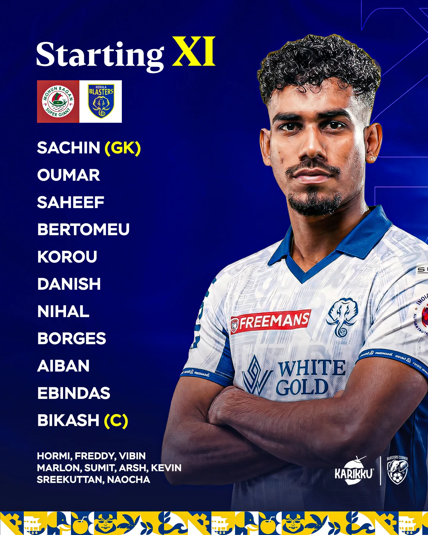 Blasters Corner - Our Starting XI. All heart.💛 All... | Facebook
