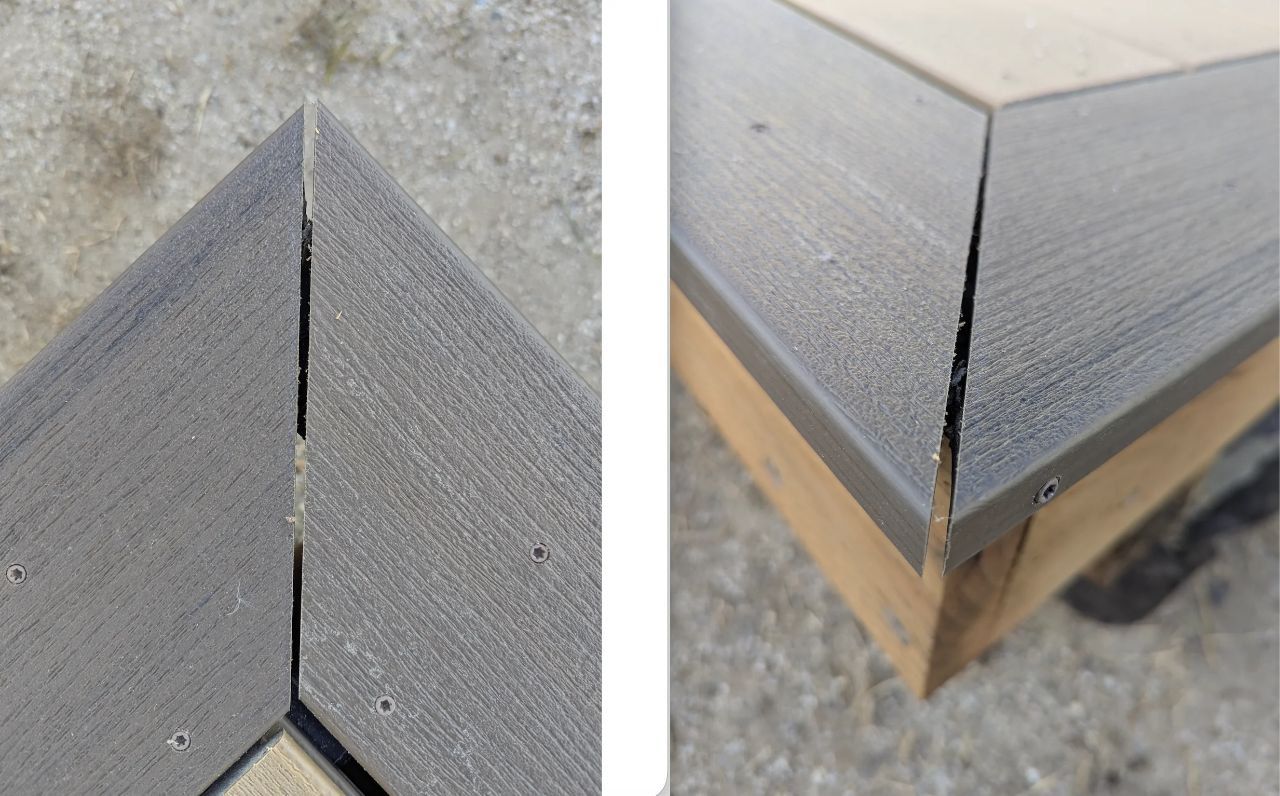 Patrick - Finished my picture frame Timbertech install a week ago ...