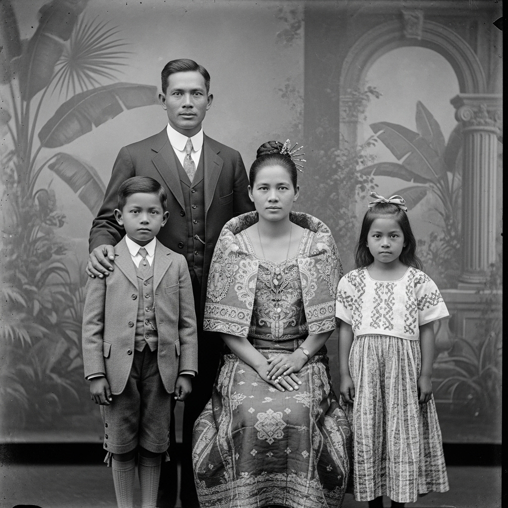 History - In 1912, the Reyes family stood still for a photograph that ...