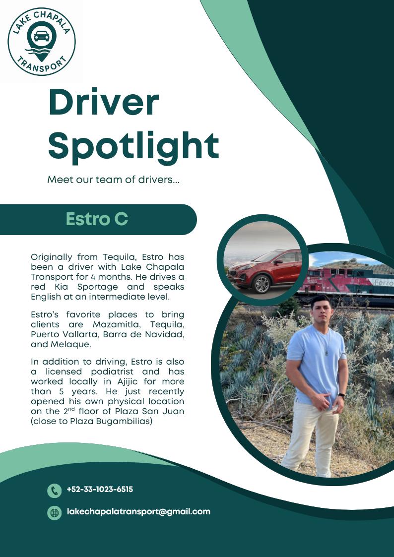 🟢DRIVER SPOTLIGHT🟢 We want you to... - Lake Chapala Transport | Facebook