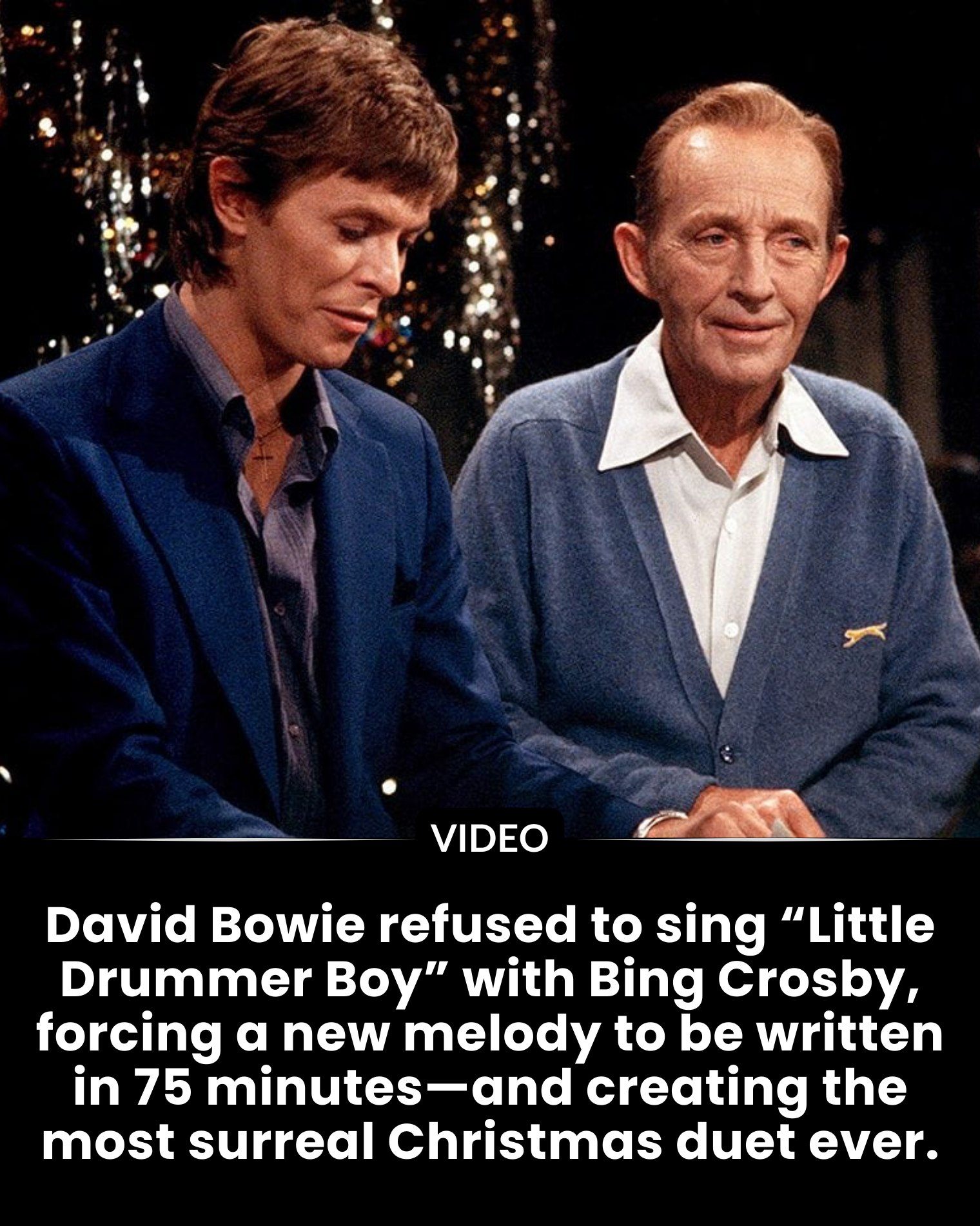 David Bowie/Bing Crosby and their once in a lifetime musical